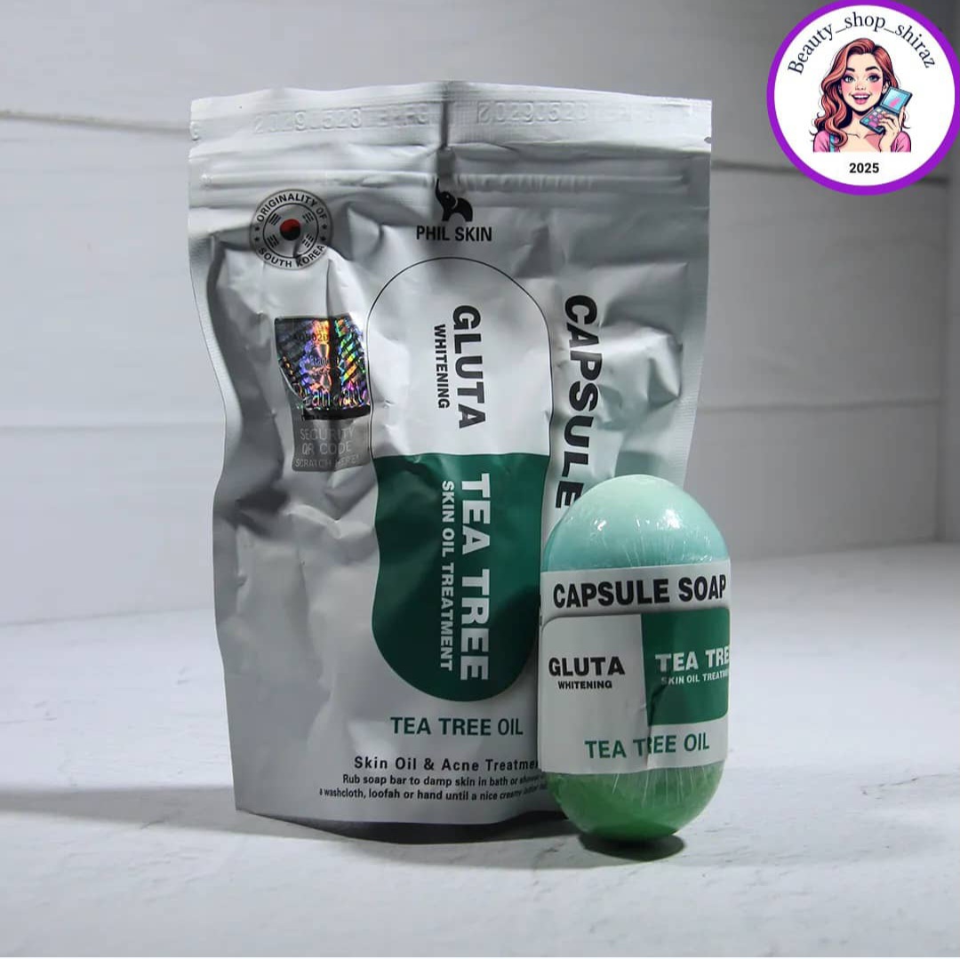صابون کپسولی فیل اسکین مدل گلوتاتیون و چای سبز